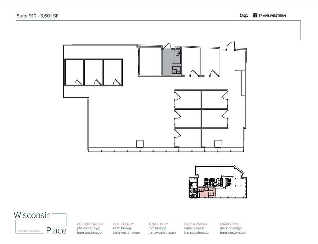 5404 Wisconsin Ave, Chevy Chase, MD à louer Plan d’étage– Image 1 sur 2