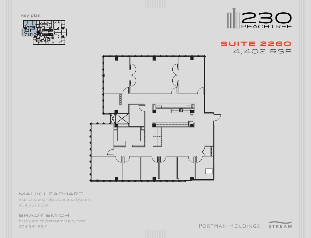 230 Peachtree St NW, Atlanta, GA à louer Plan d’étage– Image 1 sur 1