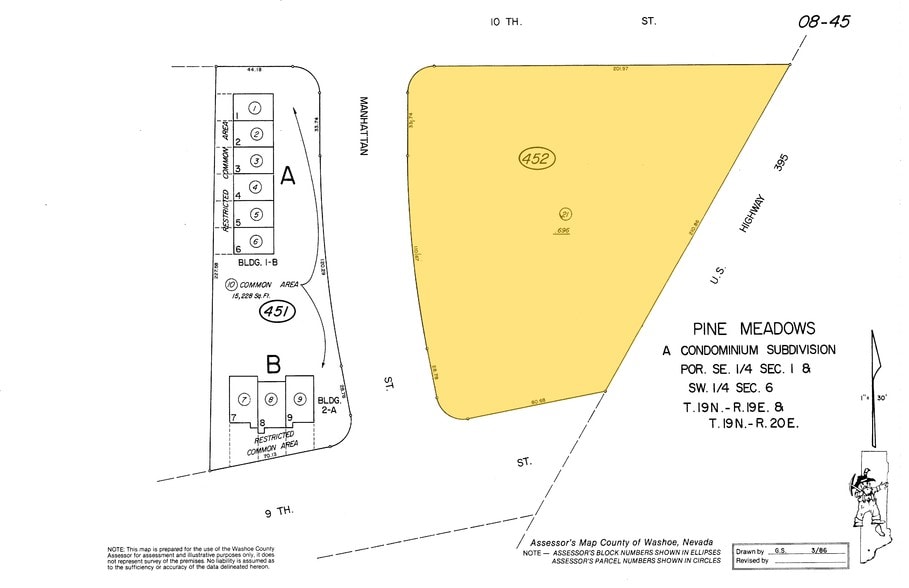 930 Manhattan St, Reno, NV à vendre - Plan cadastral – Image 2 sur 4