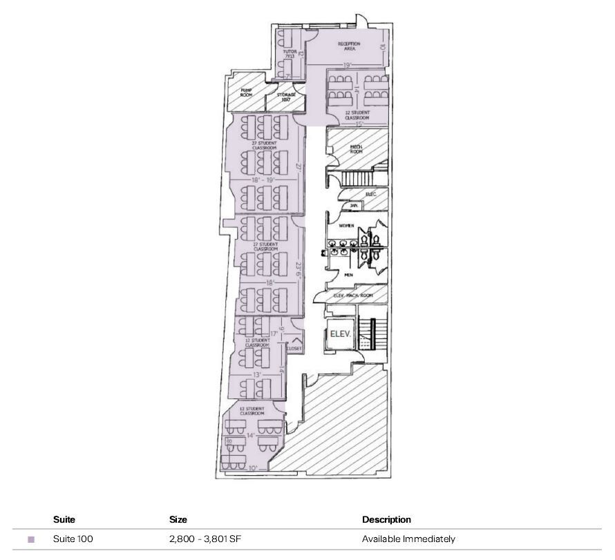 7514 Wisconsin Ave, Bethesda, MD à louer Plan d’étage– Image 1 sur 1