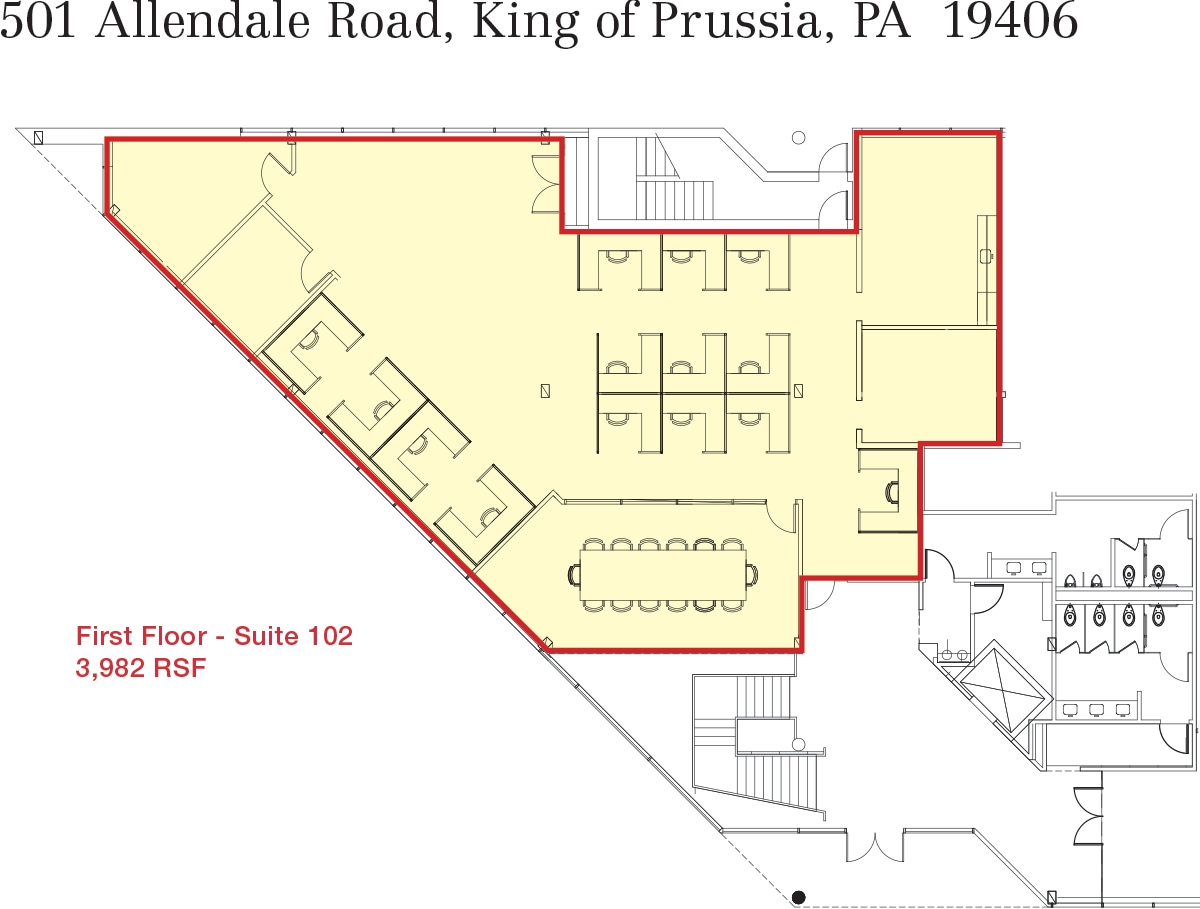 501 Allendale Rd, King Of Prussia, PA à louer Photo intérieure– Image 1 sur 1