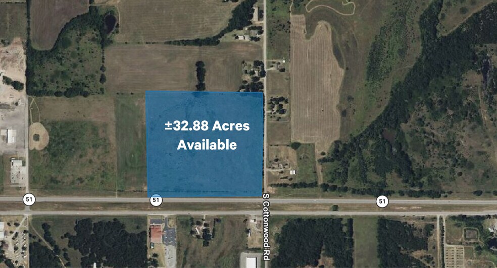 NWC of Hwy 51 & Cottonwood Rd, Stillwater, OK à vendre - Aérien – Image 2 sur 2