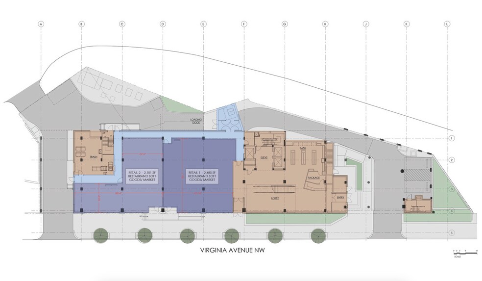 2601 Virginia Ave NW, Washington, DC à louer - Plan d’étage – Image 2 sur 12