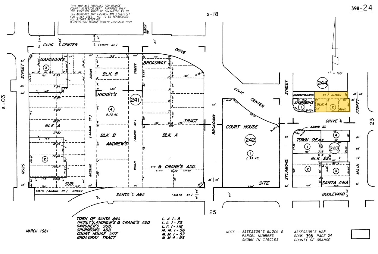 700 N Main St, Santa Ana, CA à louer Plan cadastral– Image 1 sur 36