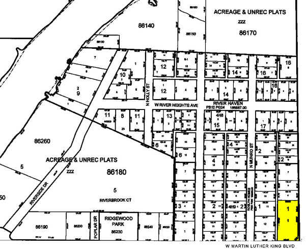 701 W Martin Luther King Blvd, Tampa, FL à louer - Plan cadastral – Image 3 sur 18