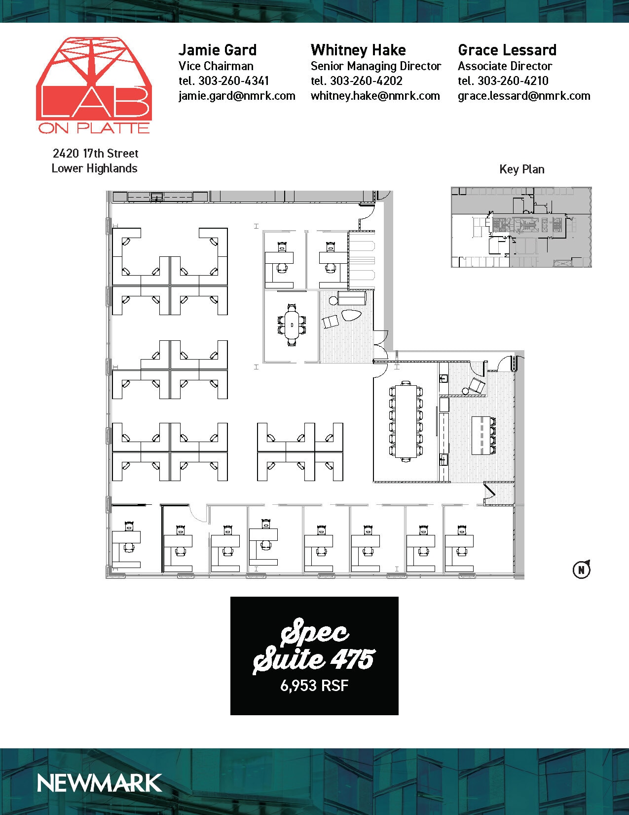 2420 17th St, Denver, CO à louer Plan d’étage– Image 1 sur 2