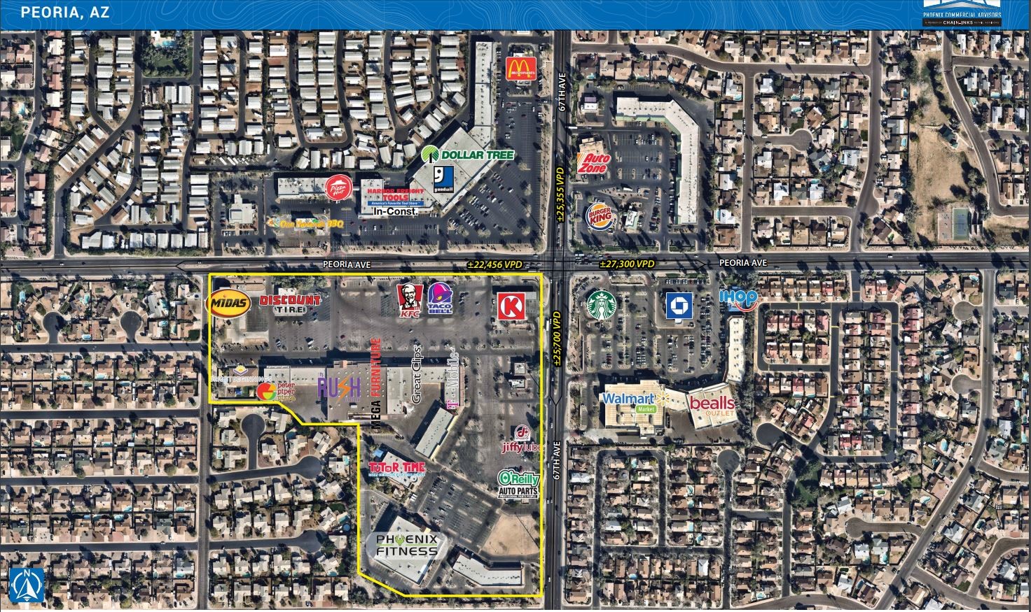 6811-6819 W Peoria Ave, Peoria, AZ à louer Photo de l’immeuble– Image 1 sur 10