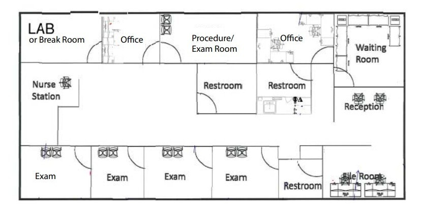 6107 N Fresno, Fresno, CA à louer Plan d’étage– Image 1 sur 1