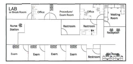 6107 N Fresno, Fresno, CA à louer Plan d’étage– Image 1 sur 1