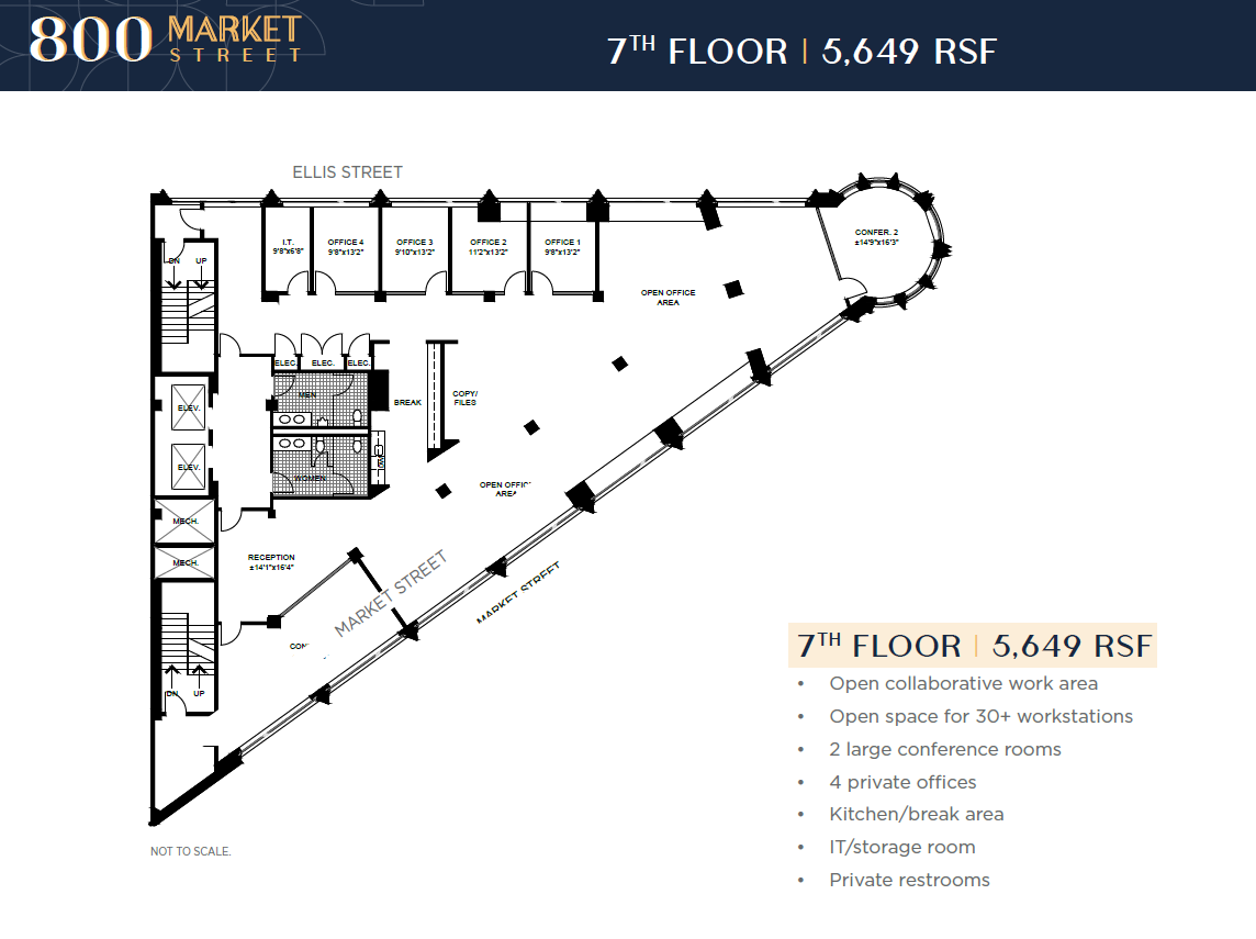 800-830 Market St, San Francisco, CA à louer Plan d’étage– Image 1 sur 1
