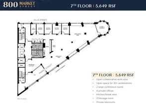 800-830 Market St, San Francisco, CA à louer Plan d’étage– Image 1 sur 1