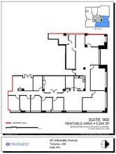 40 University Ave, Toronto, ON à louer Plan d’étage– Image 1 sur 1