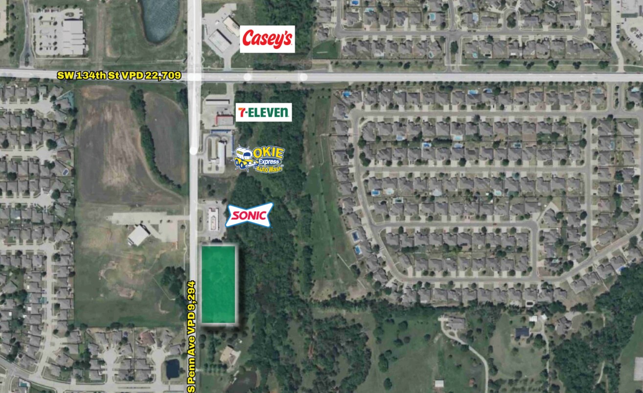 SW 134th St & S Pennsylvania Ave, Oklahoma City, OK à vendre Photo principale– Image 1 sur 3