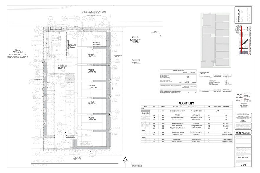 4678 Hallandale Beach blvd, Pembroke Park, FL à vendre - Plan de site – Image 3 sur 4
