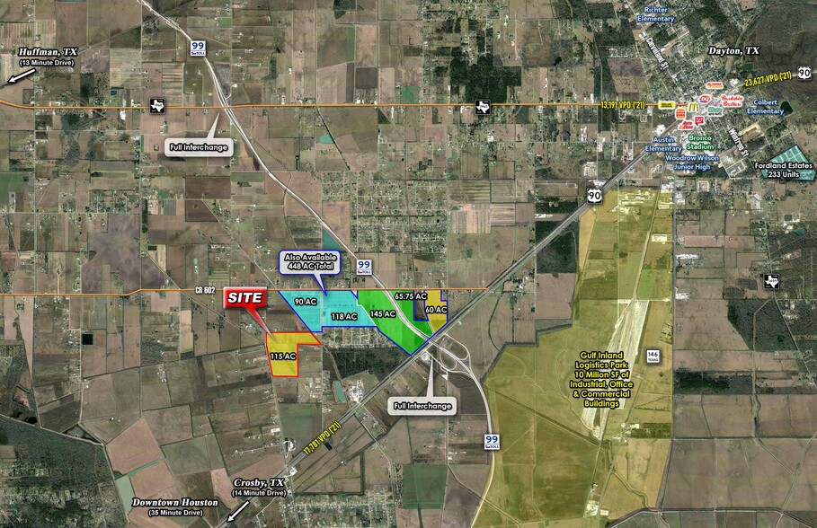 0 CR 604, Dayton, TX à vendre - Aérien – Image 1 sur 2