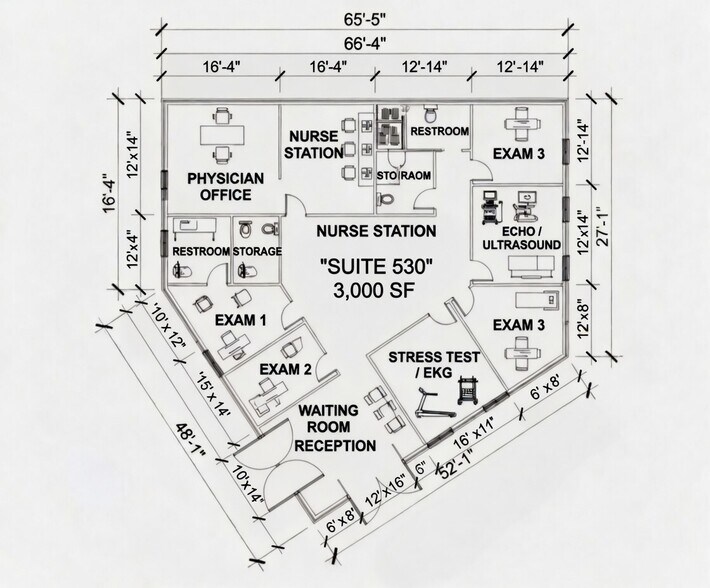 6835 Communications Pky, Plano, TX à louer - Plan d’étage – Image 3 sur 8