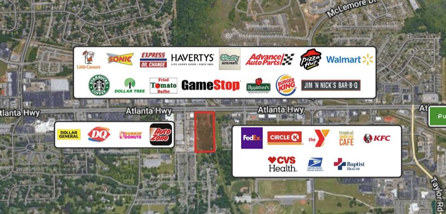 6380 Atlanta Hwy, Montgomery, AL à vendre Photo de l’immeuble– Image 1 sur 5