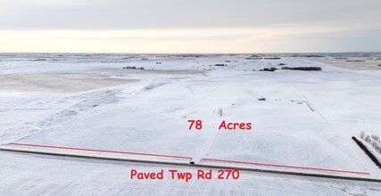 78 Acres 270 Township Rd, Airdrie, AB - Vue aérienne vue de carte - Image1