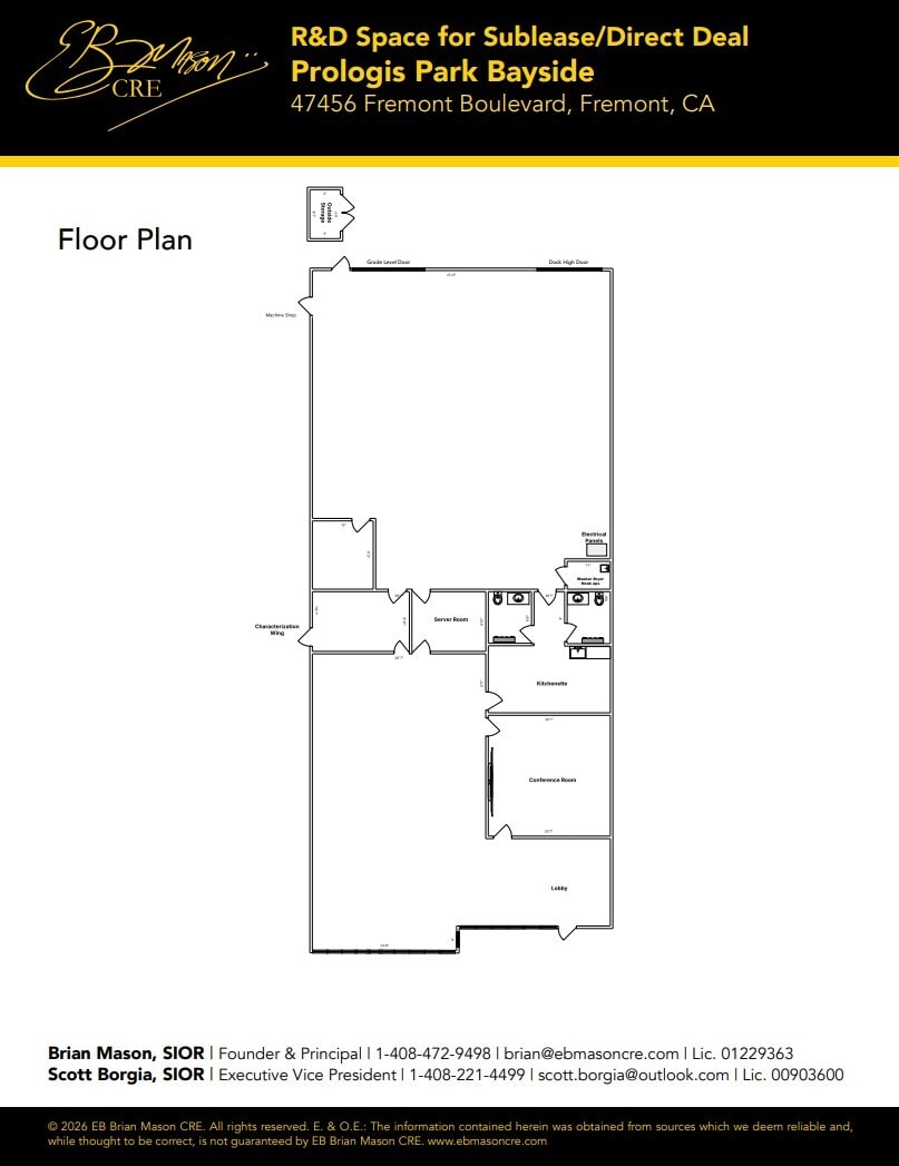 47444-47460 Fremont Blvd, Fremont, CA à louer Plan d’étage– Image 1 sur 1
