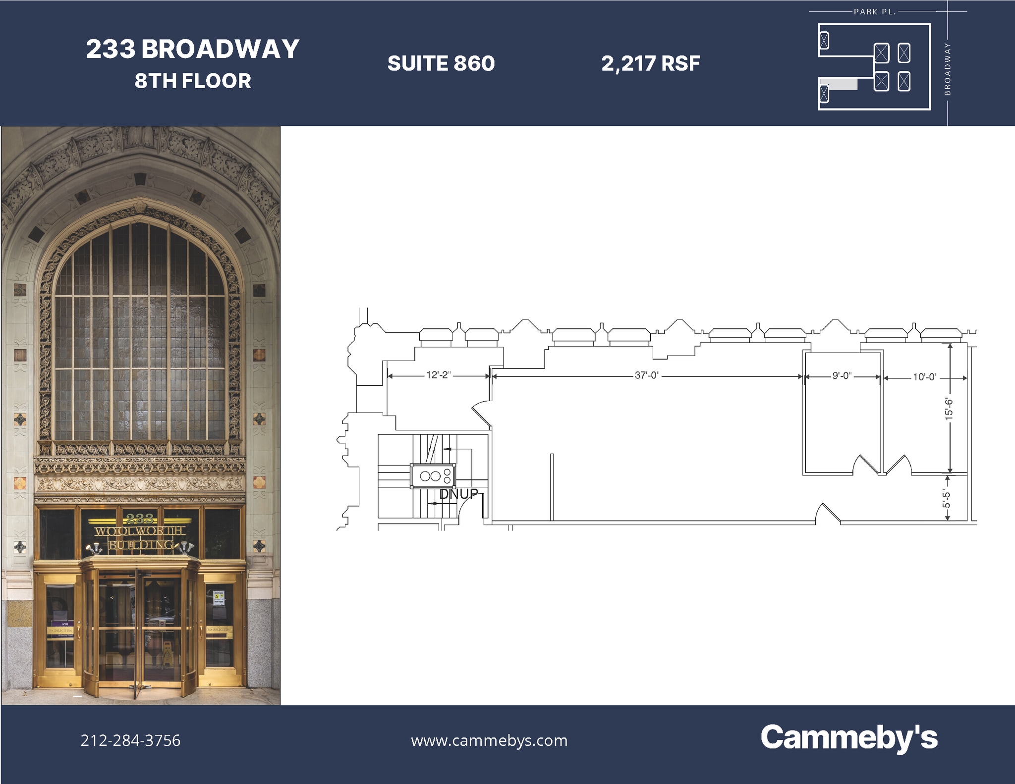 233 Broadway, New York, NY à louer Plan d’étage– Image 1 sur 1