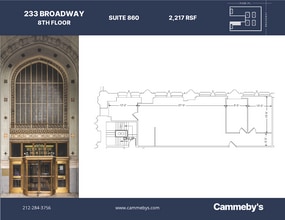 233 Broadway, New York, NY à louer Plan d’étage– Image 1 sur 1