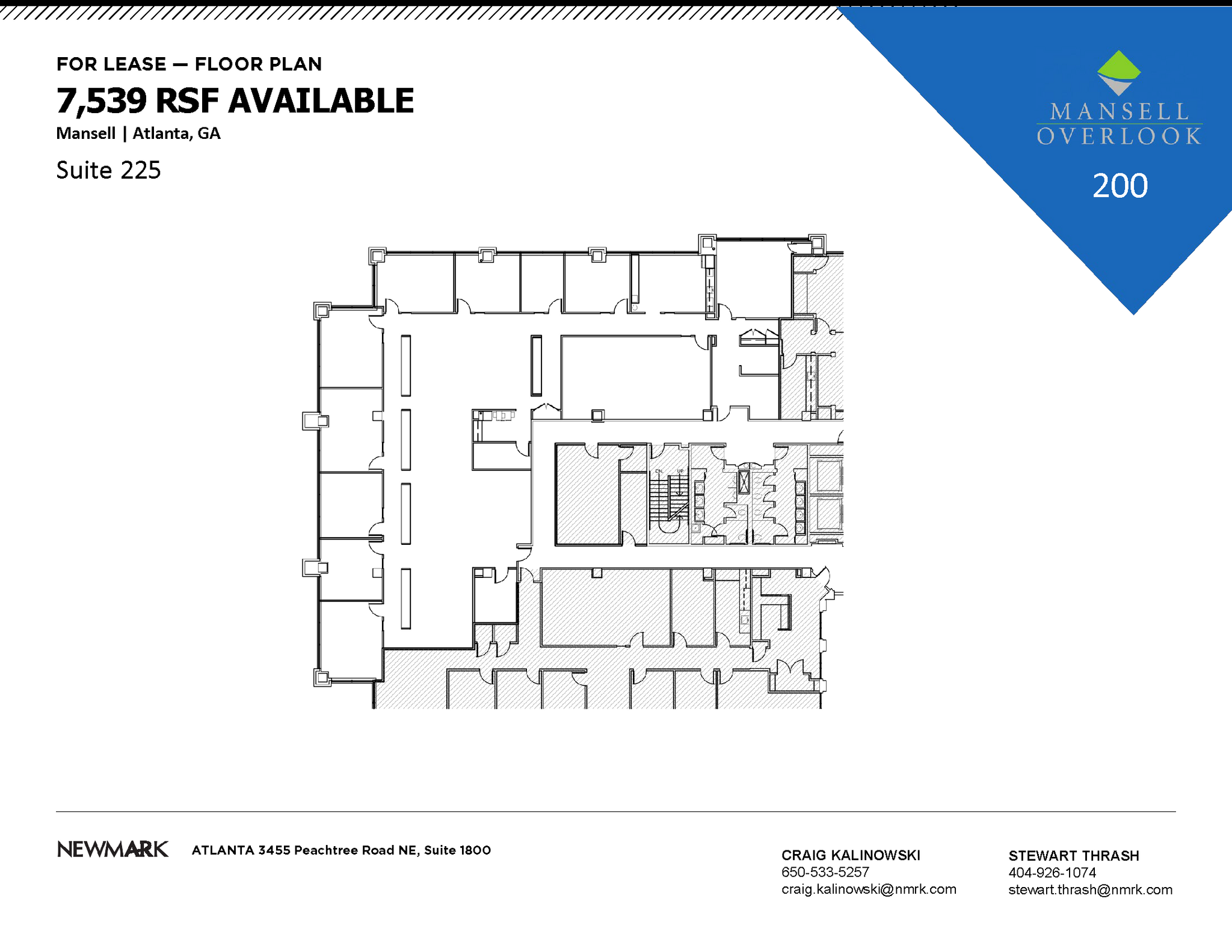 200 Mansell Ct E, Roswell, GA à louer Plan d’étage– Image 1 sur 1