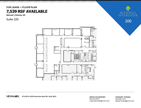 200 Mansell Ct E, Roswell, GA à louer Plan d’étage– Image 1 sur 1