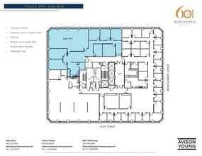 601 Montgomery St, San Francisco, CA à louer Plan d’étage– Image 2 sur 2