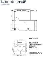 733 Bishop St, Honolulu, HI à louer Plan d’étage– Image 1 sur 1