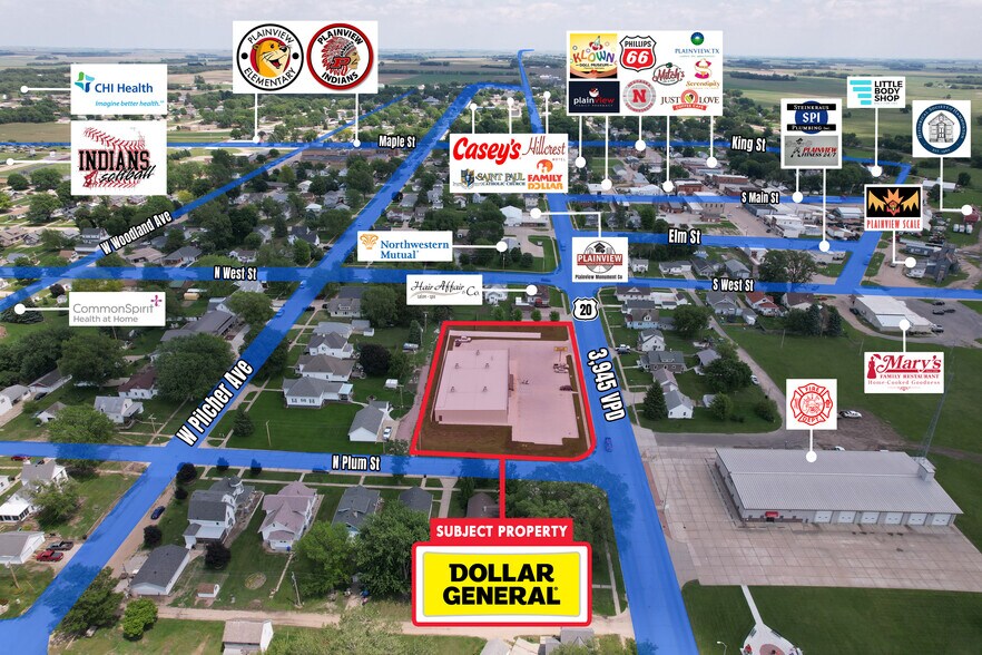 705 Park Ave, Plainview, NE à vendre - Photo de l’immeuble – Image 3 sur 3