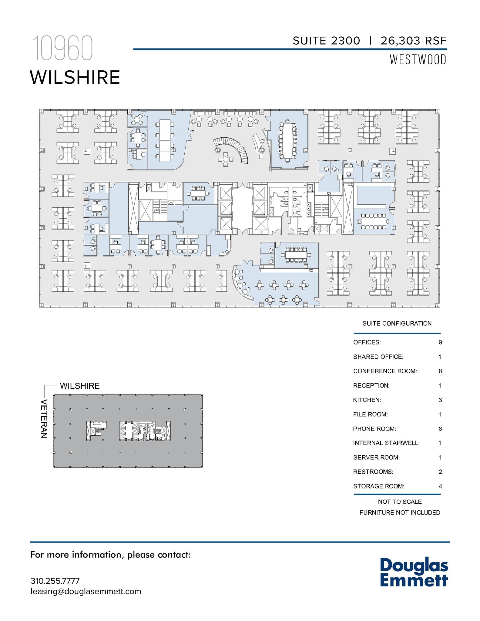 10960 Wilshire Blvd, Los Angeles, CA à louer Plan d’étage– Image 1 sur 2