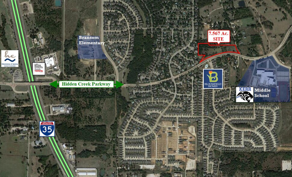 1185 E Hidden Creek Pkwy, Burleson, TX à vendre - Aérien – Image 2 sur 3