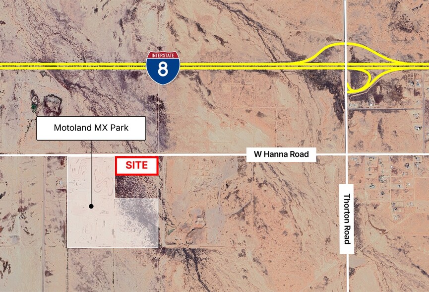SEC Burris Rd & Hanna Rd, Casa Grande, AZ à vendre - Aérien – Image 2 sur 3
