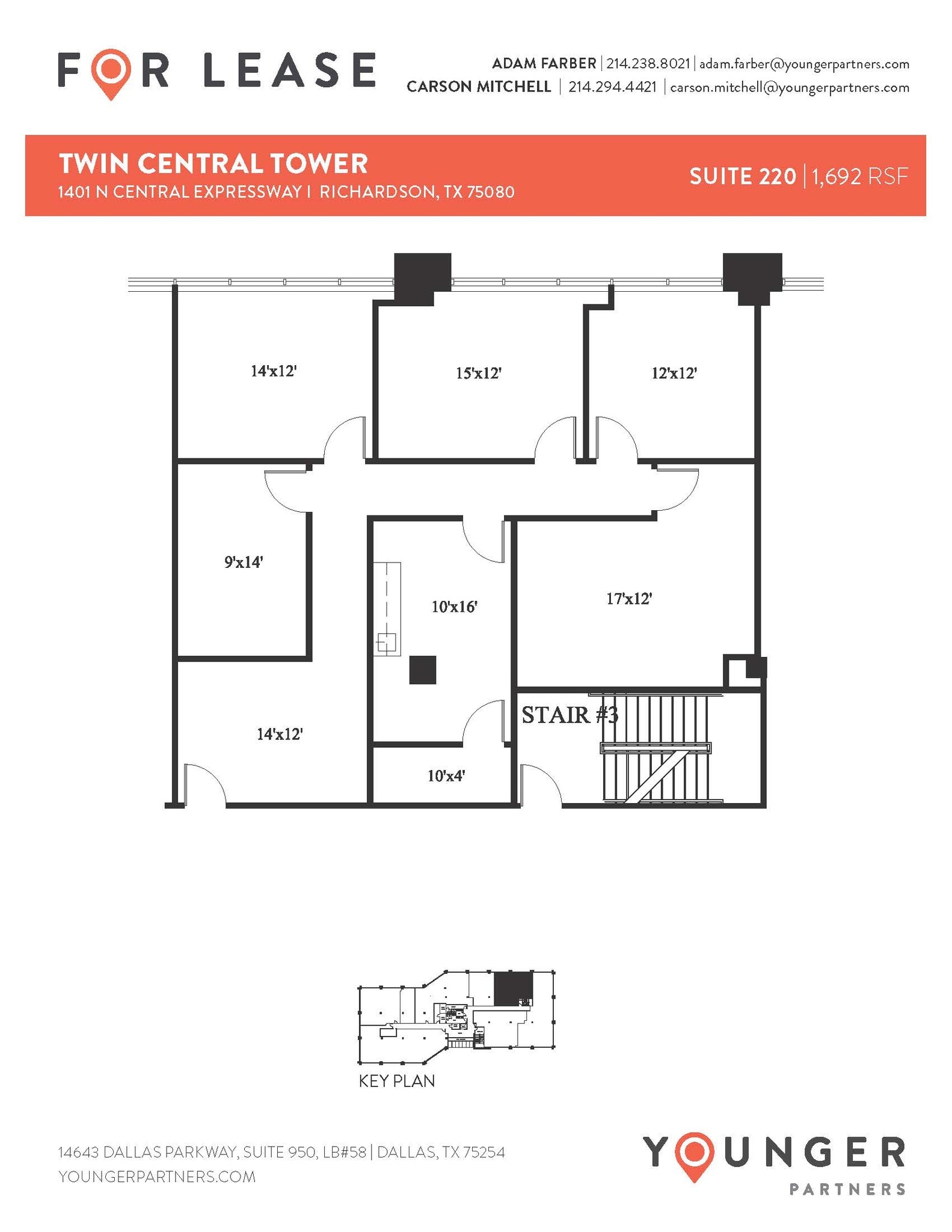 1401 N Central Expy, Richardson, TX à louer Plan d’étage– Image 1 sur 1