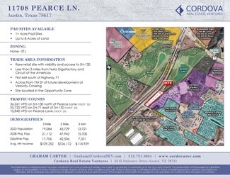 Plus de détails pour 11708 Pearce Ln, Del Valle, TX - Terrain à louer