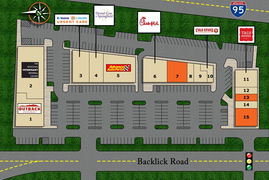 6651 Backlick Rd, Springfield, VA à louer - Plan de site – Image 2 sur 2