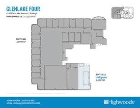 4141 Parklake Ave, Raleigh, NC à louer Plan d’étage– Image 1 sur 2