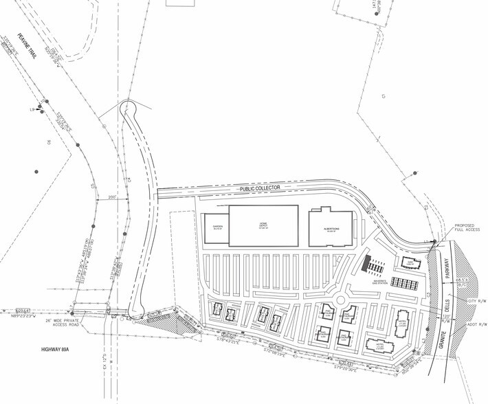 NWC GRANITE DELLS & 89A, Prescott, AZ à vendre - Plan de site – Image 2 sur 3