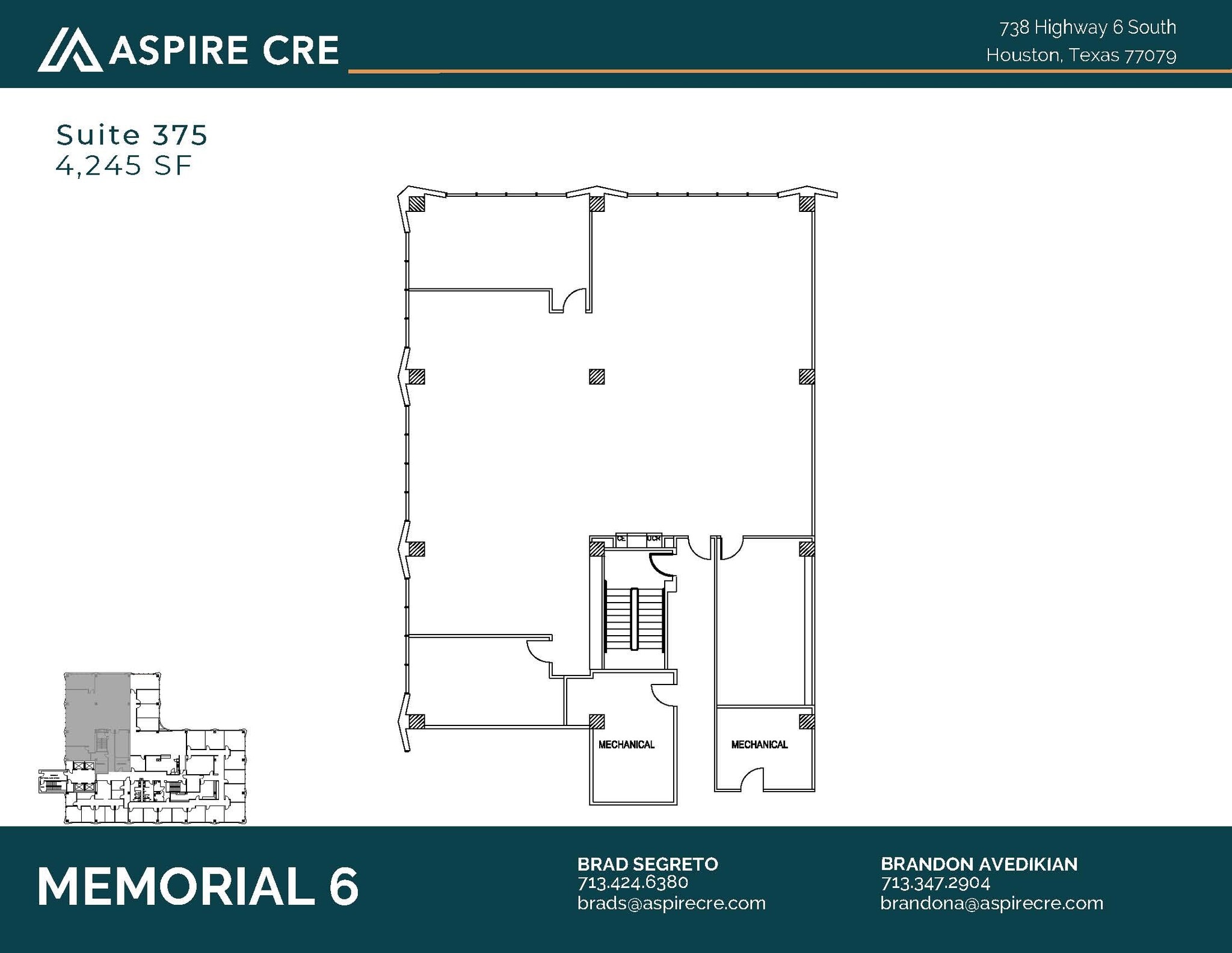 738 Highway 6 S, Houston, TX à louer Plan d’étage– Image 1 sur 1