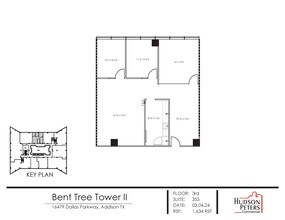 16479 Dallas Pky, Addison, TX à louer Plan d’étage– Image 1 sur 10