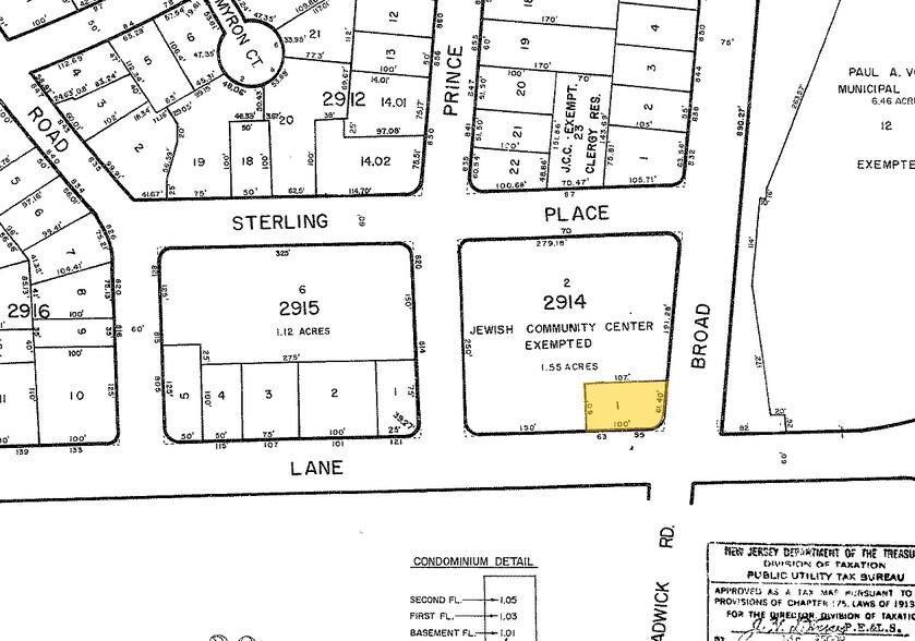 55-63 Cedar Ln, Teaneck, NJ à louer - Plan cadastral – Image 2 sur 3