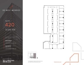 33 W Monroe St, Chicago, IL à louer Plan d’étage– Image 1 sur 1