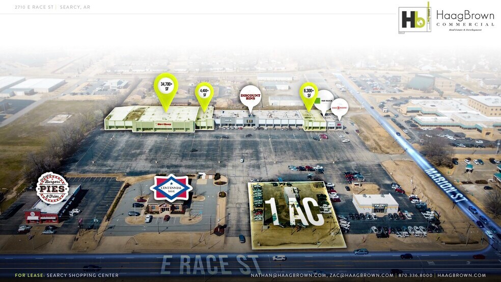 2702 E Race Ave, Searcy, AR à louer - Aérien – Image 2 sur 4
