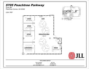 5707 Peachtree Pky, Peachtree Corners, GA à louer Plan d’étage– Image 2 sur 2