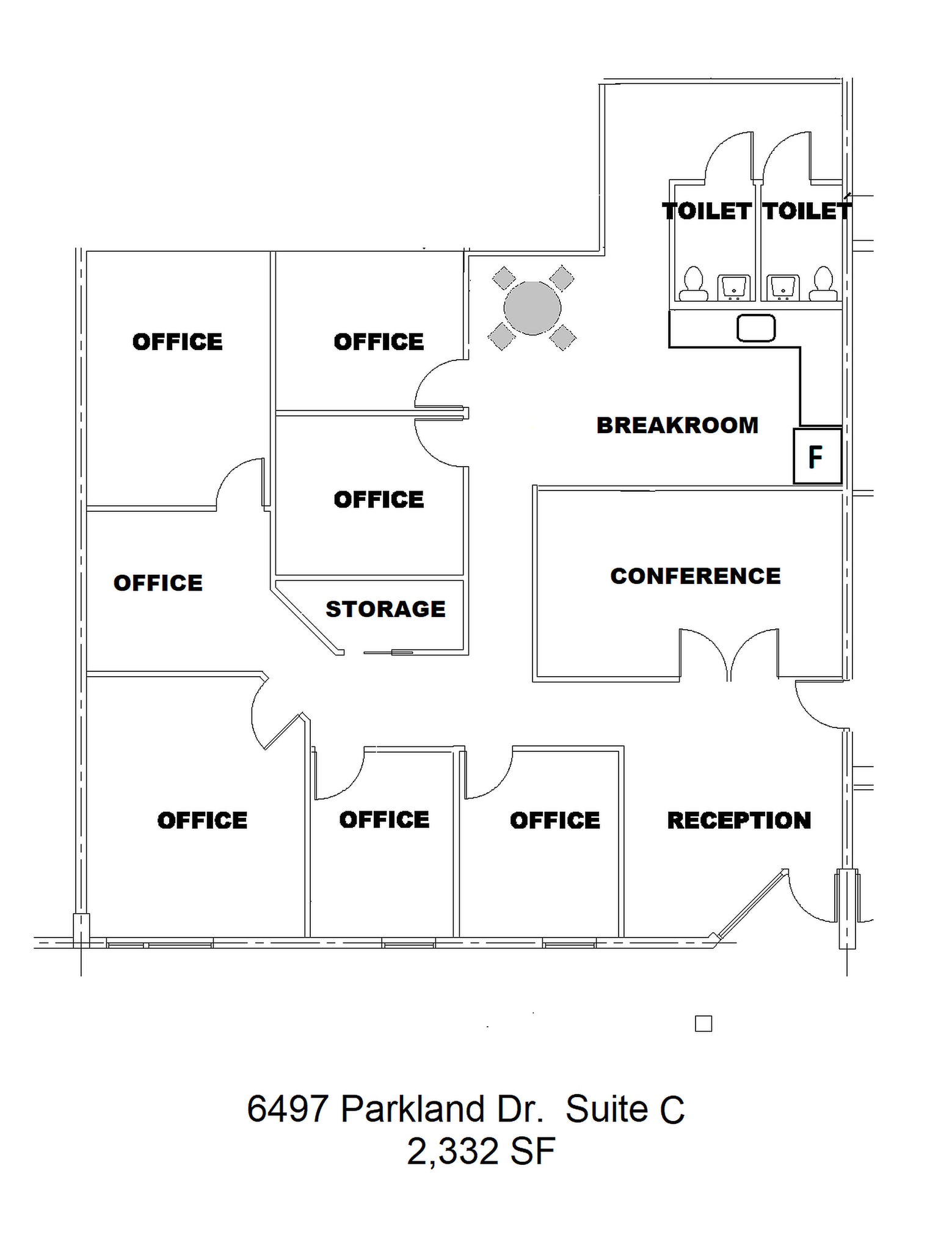 6497 Parkland Dr, Sarasota, FL à louer Plan d’étage– Image 1 sur 1