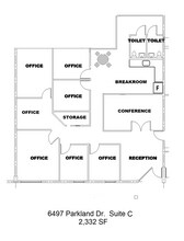 6497 Parkland Dr, Sarasota, FL à louer Plan d’étage– Image 1 sur 1