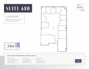 330 N brand Blvd, Glendale, CA à louer Plan d’étage– Image 1 sur 1
