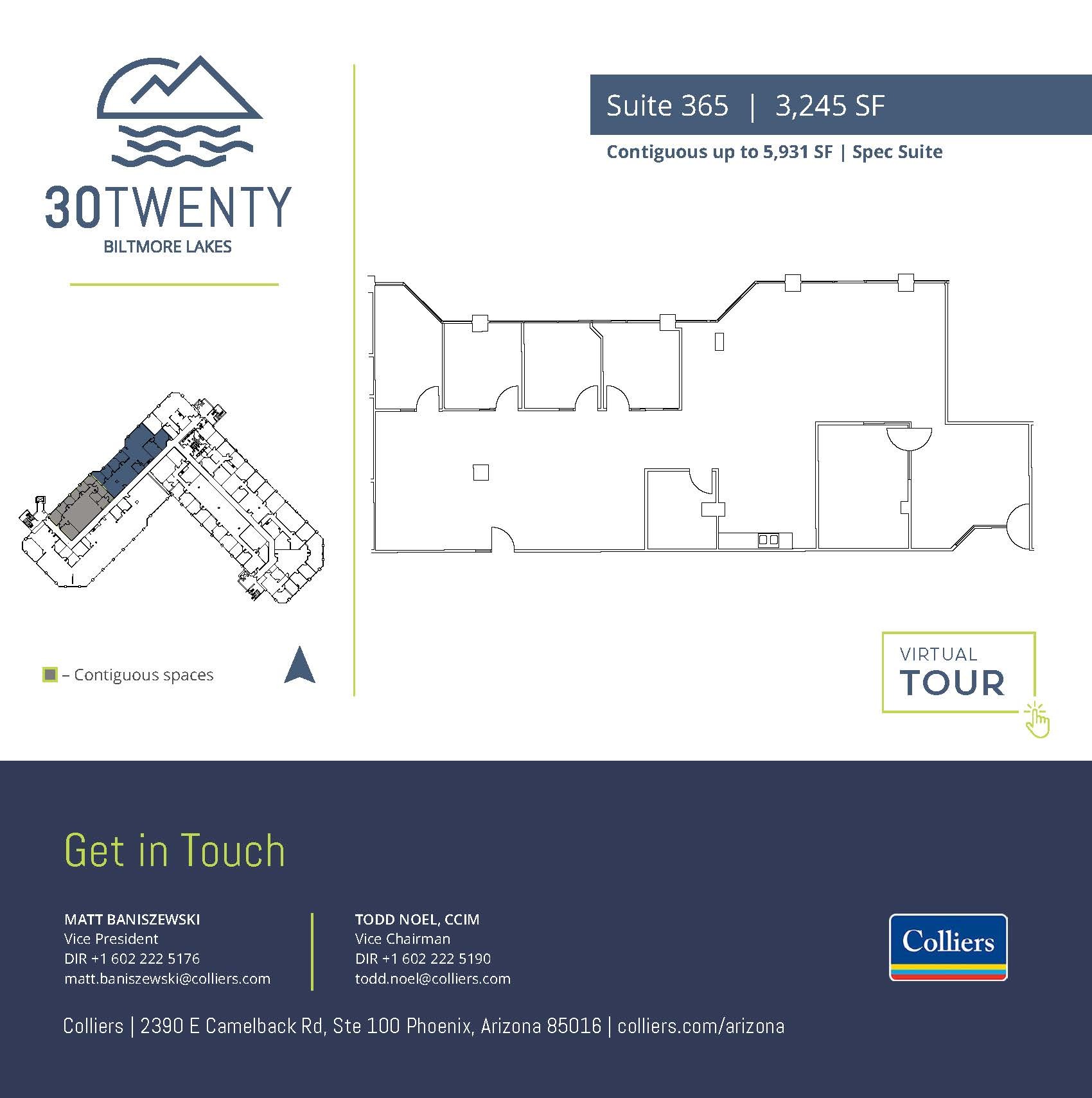 3020 E Camelback Rd, Phoenix, AZ à louer Plan d’étage– Image 1 sur 1