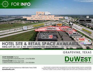 Plus de détails pour NWQ off SH-121 & FM-2499, Grapevine, TX - Terrain à vendre