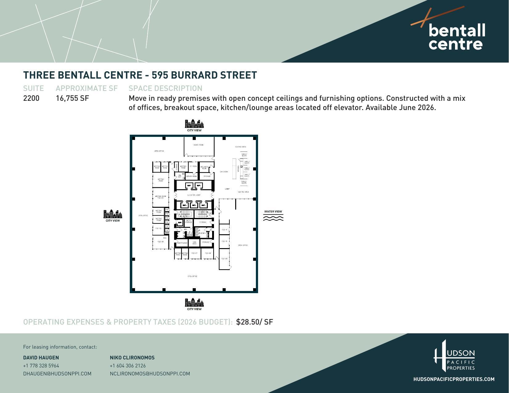 595 Burrard St, Vancouver, BC à louer Plan d’étage– Image 1 sur 1